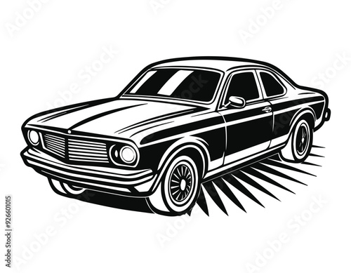 car silhouette vector illustration