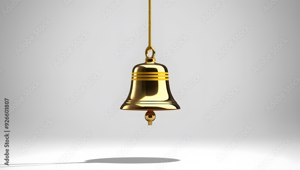Obraz premium The golden bell has a yellow stripe.