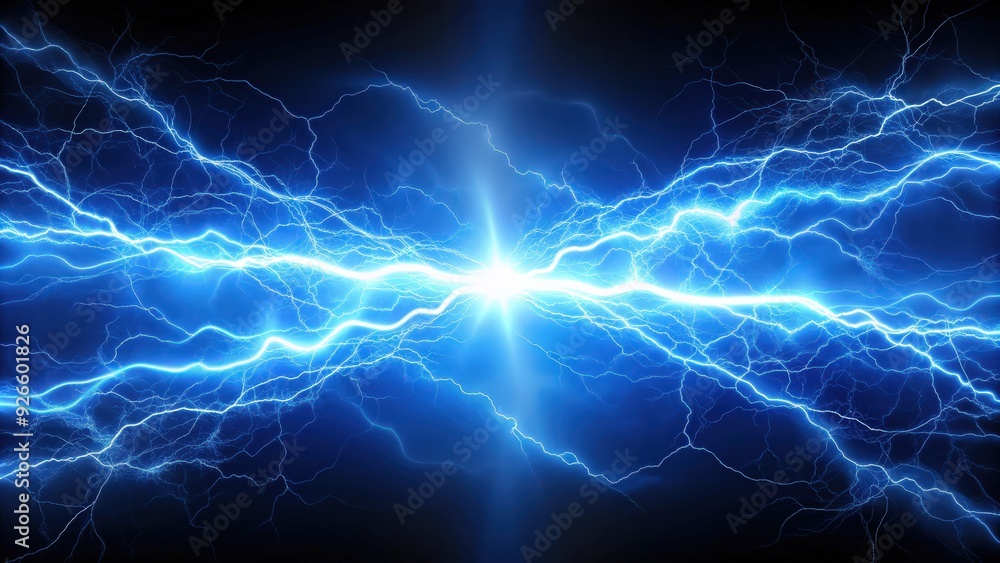 Blue lightning streaks illuminating a plasma and electrical background, blue, lightning, streaks, plasma, electrical Blue lightning streaks illuminating a plasma and electrical background, blue, lightning, streaks, plasma, electrical