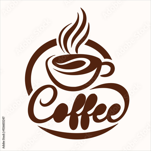 Coffee vector for logo, template, restaurant menu and so on