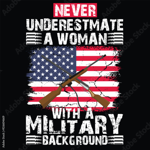 never underestimate a woman t shirt design