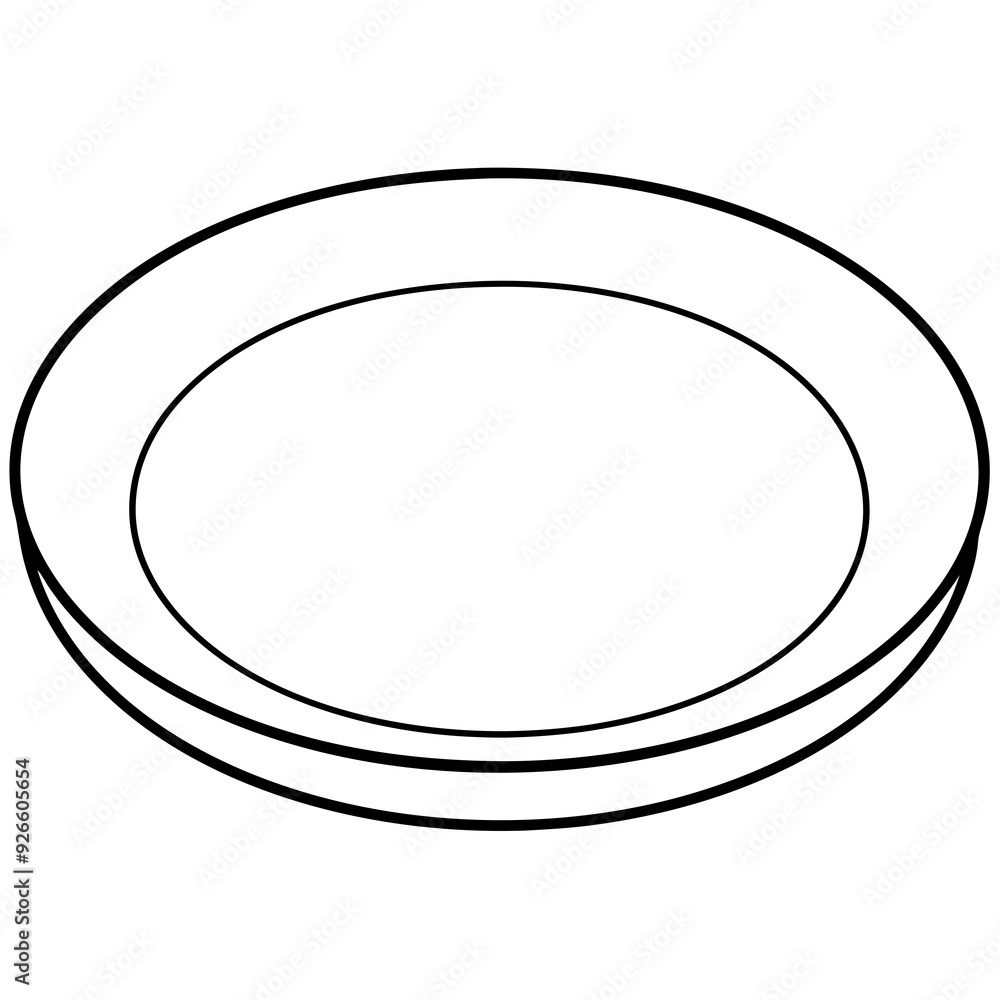 Empty plate art vector illustrator Empty plate art vector illustrator