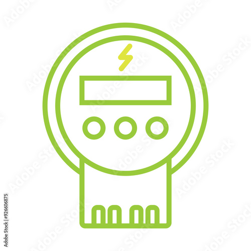 Watt Meter icon Design