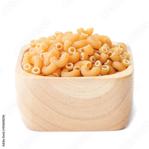 Obraz na płótnie Macaroni pasta close up on white background. w salonie