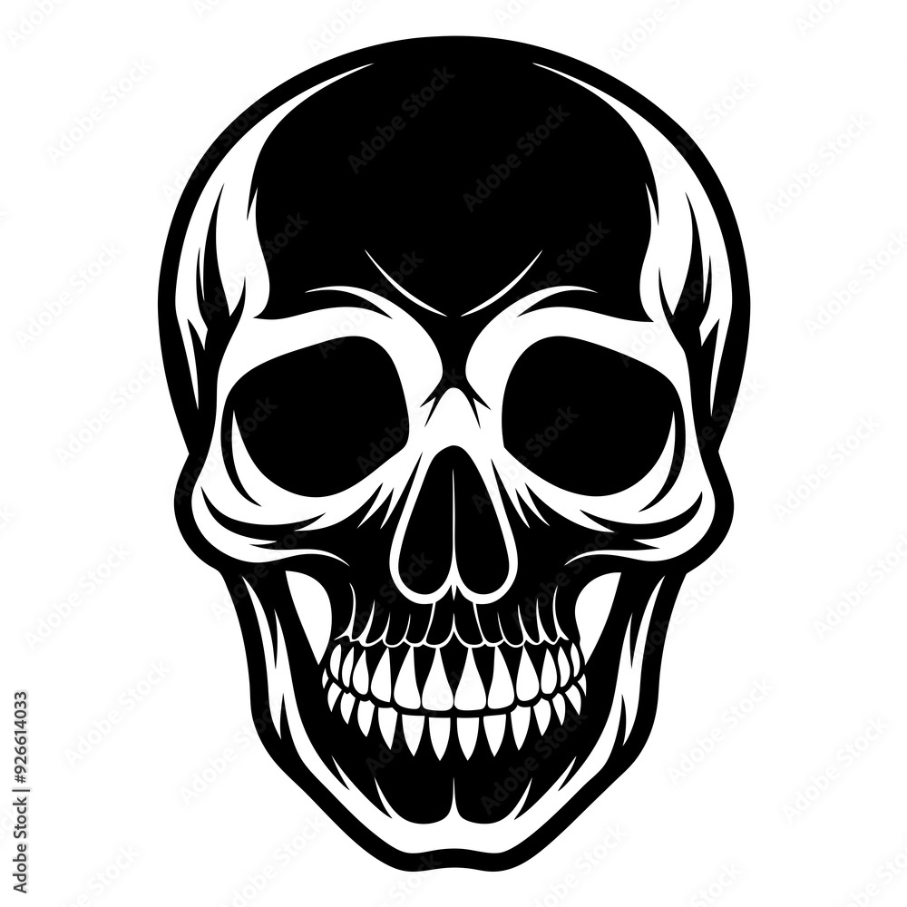 Fototapeta premium human skull vector illustration