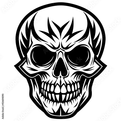 human skull vector illustration