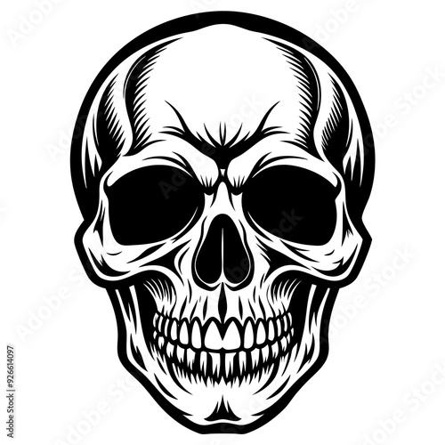 human skull vector illustration