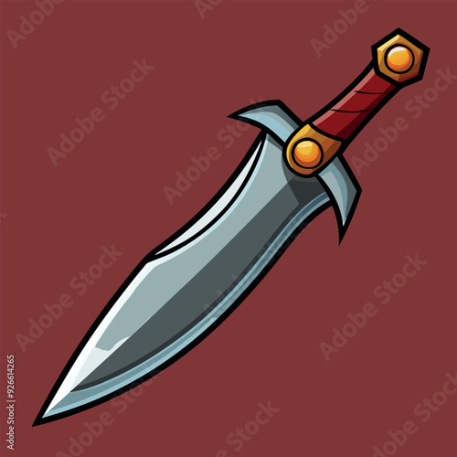 Sharp Metal Blade Vector Design Illustration