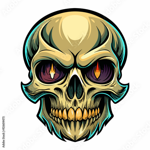 Day of the Dead celebration Sugar Skull vector illustration 