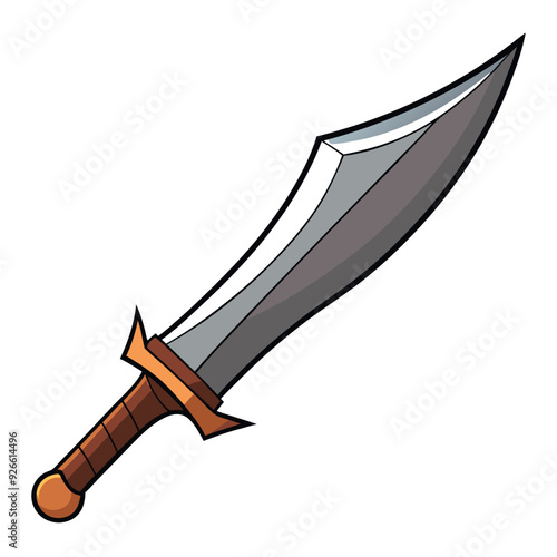 Sharp Metal Blade Vector Design Illustration