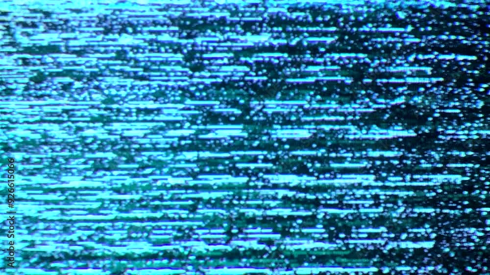 Noisy Computer Image Defects and interference of the video signal. The effects of noise and ...