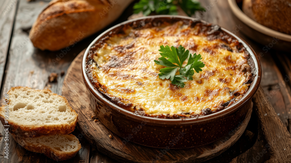 Rustic Greek Moussaka with Bechamel Sauce Rustic Greek Moussaka with Bechamel Sauce