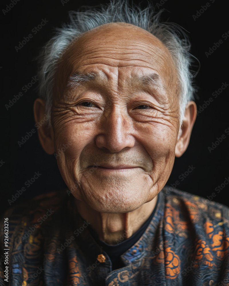 Professional studio photo of a happy Chinese man Professional studio photo of a happy Chinese man