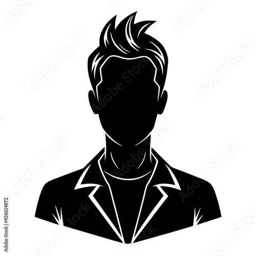 man silhouette vector