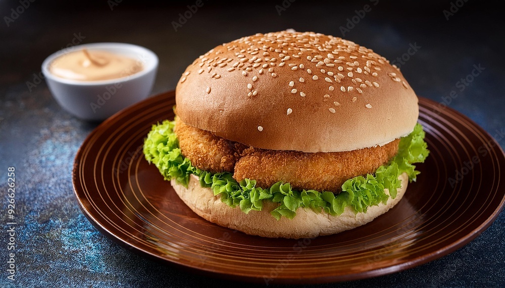 Meal lettuce food snack bun meat bread sandwich chicken burger Meal lettuce food snack bun meat bread sandwich chicken burger