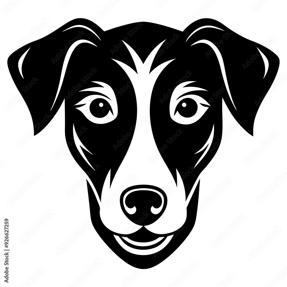 Dog head art vector illustration Dog head art vector illustration