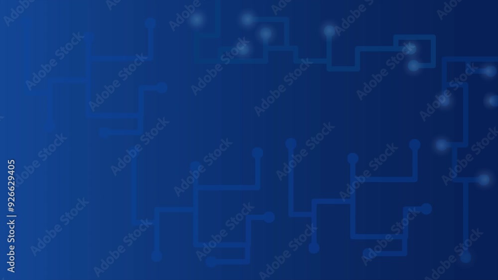 Animated blue futuristic background with light from edges and components. Loop playback on 4K footage. Suitable for wallpaper, presentations, banners, etc. Animated blue futuristic background with light from edges and components. Loop playback on 4K footage. Suitable for wallpaper, presentations, banners, etc.