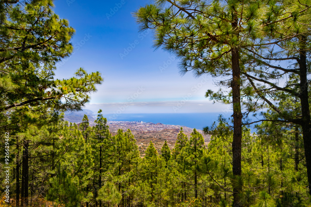 View of Santa Cruz de Tenerife seen from Teide National Park View of Santa Cruz de Tenerife seen from Teide National Park