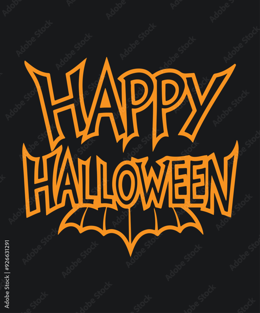 Happy Halloween Typography Design Happy Halloween Typography Design