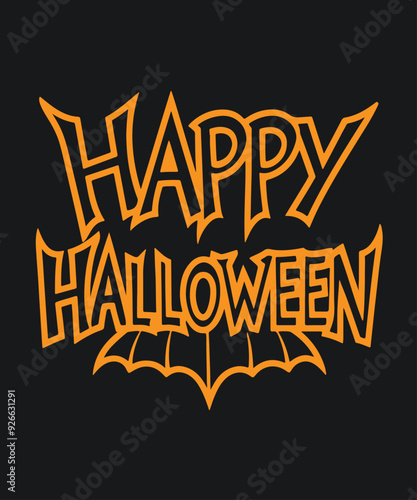 Happy Halloween Typography Design