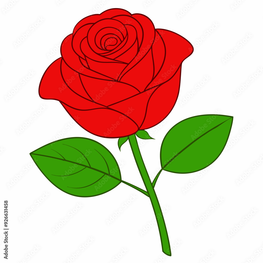 A rose art vector illustration A rose art vector illustration