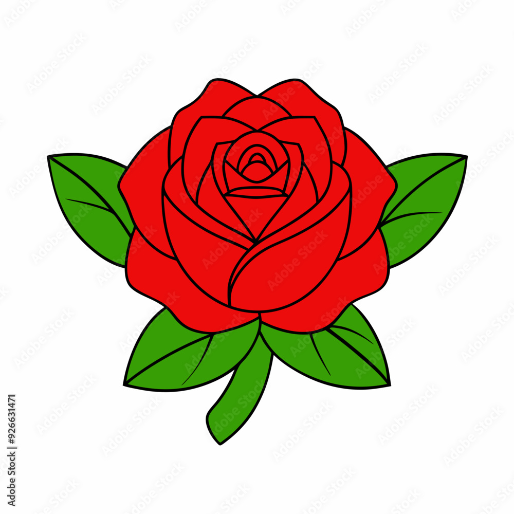 A rose art vector illustration A rose art vector illustration