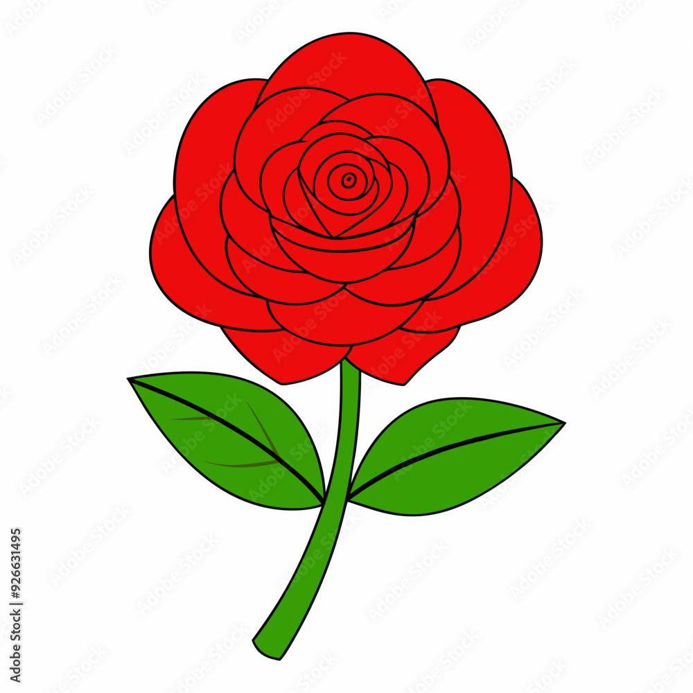A rose art vector illustration A rose art vector illustration
