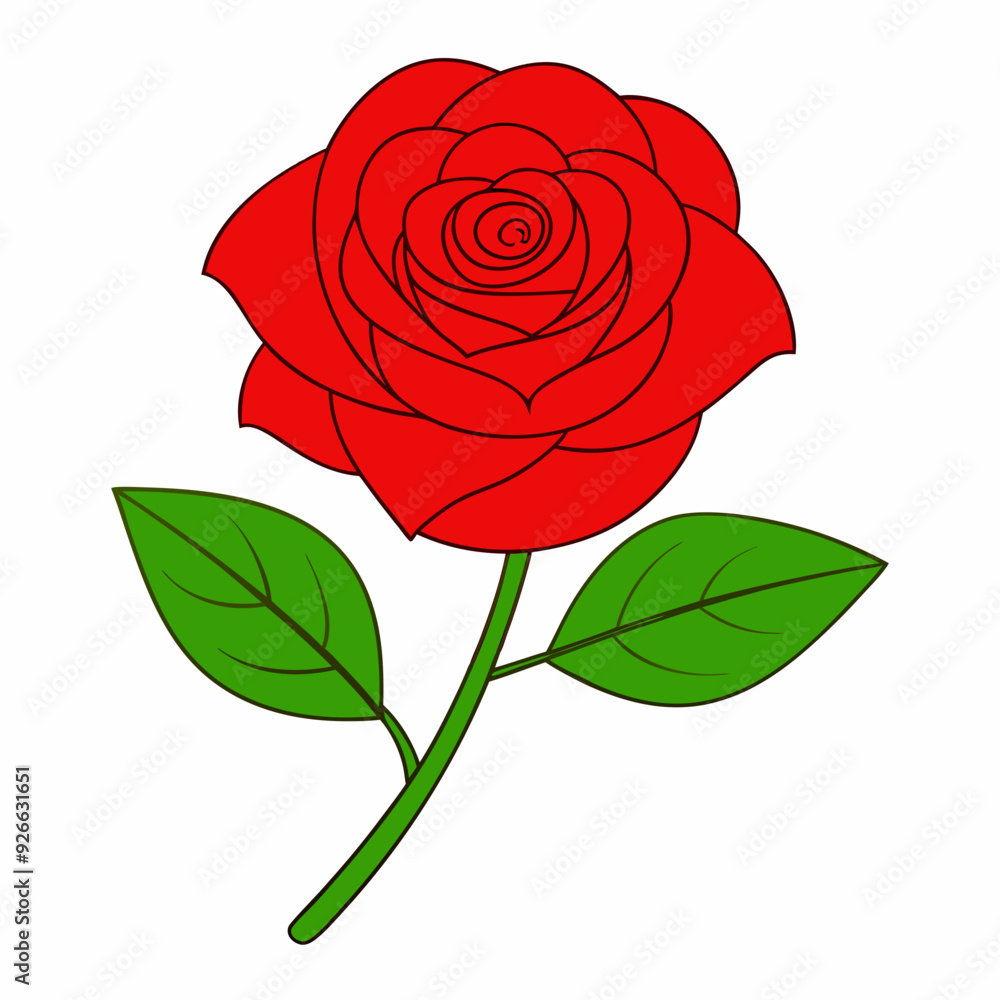 A rose art vector illustration A rose art vector illustration
