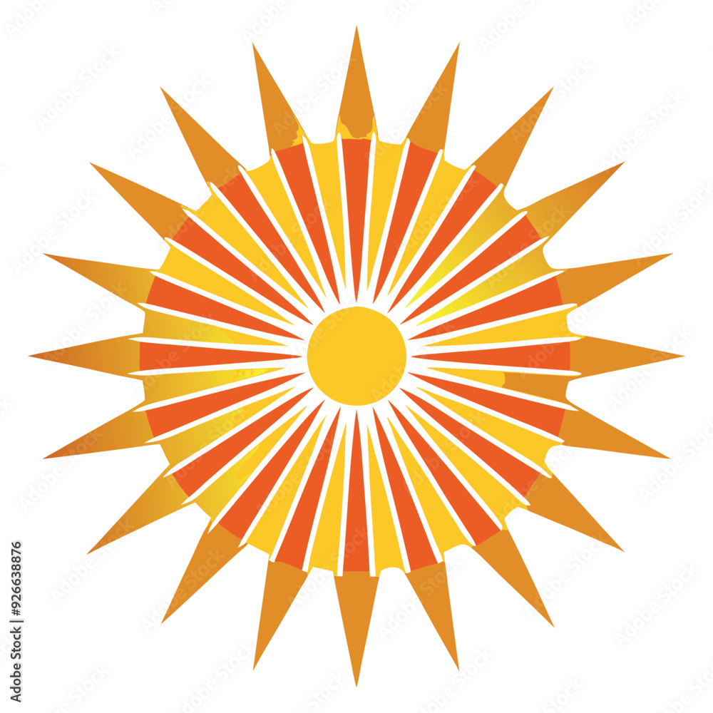 Sunburst Pattern Vector Design Illustration Sunburst Pattern Vector Design Illustration