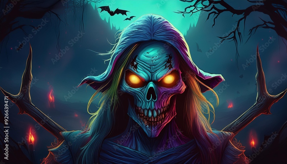 Zombie horror witch Zombie horror witch