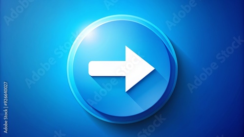A sleek, modern illustration of a bright blue circle with a bold white arrow emerging from its center, conveying progress and forward momentum. Free Download A sleek, modern illustration of a bright blue circle with a bold white arrow emerging from its center, conveying progress and forward momentum. - GFXLoad