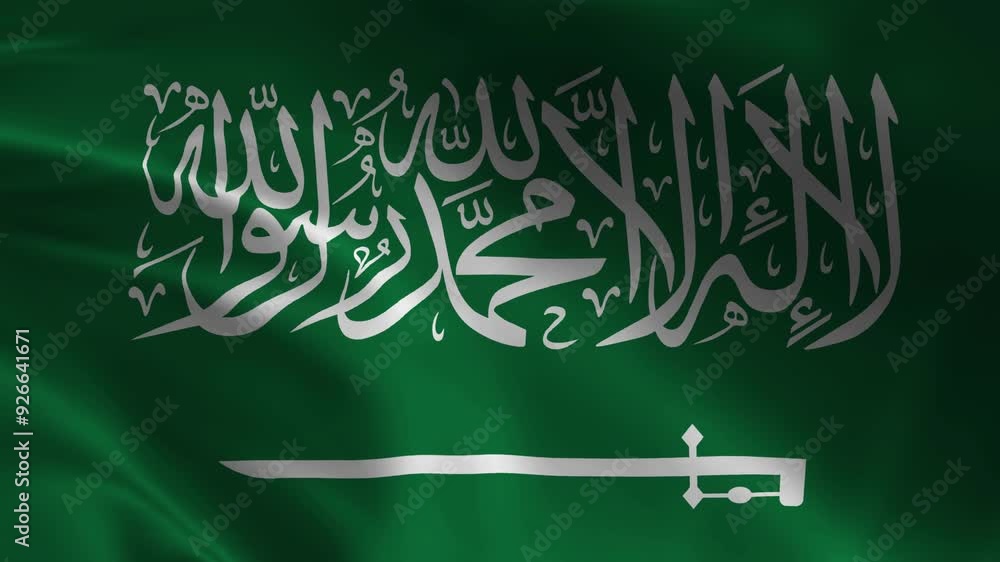la ilaha illallah muhammadur rasulullah arabic calligraphy text on flag ...