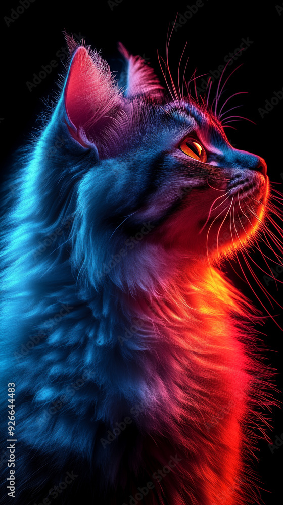 Obraz premium Cat screensaver