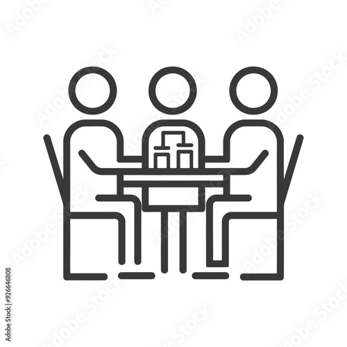 Three People Sitting Around a Table with Drinks