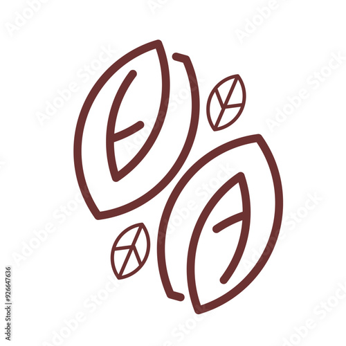 simple logo coffee bean for coffee shop business