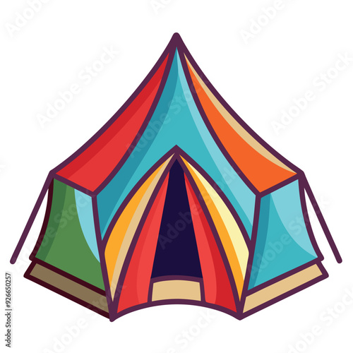 Tent Vector Design Illustration