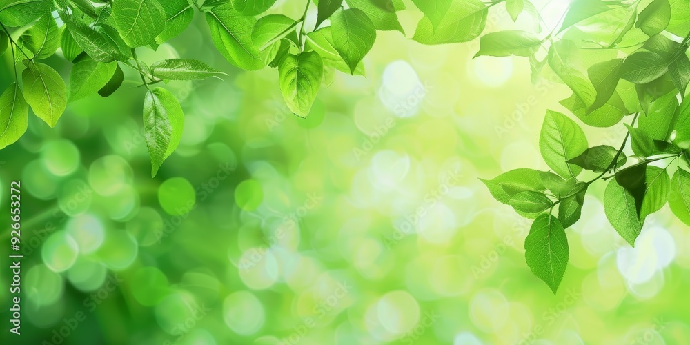 Lush green leaves with a soft bokeh background create a serene and refreshing nature scene, perfect for relaxation and calm. Lush green leaves with a soft bokeh background create a serene and refreshing nature scene, perfect for relaxation and calm.