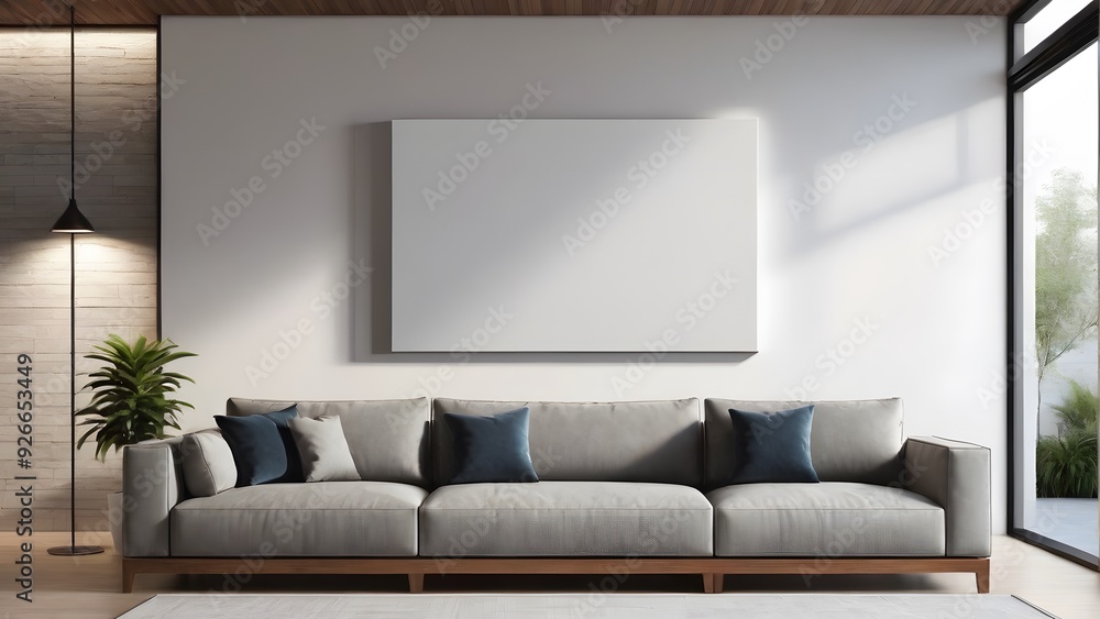Fototapeta premium modern living room with sofa