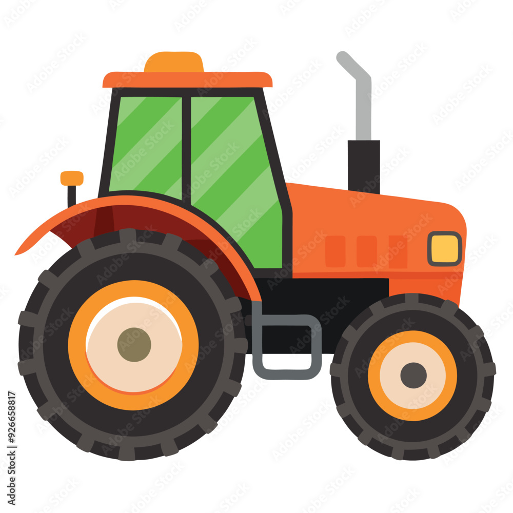Obraz premium Tractor Vector Design Illustration