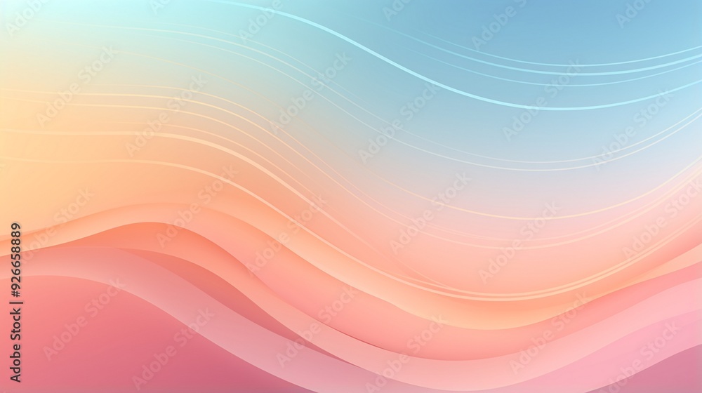 Obraz premium single pastel gradient background. blue light gradient / background smooth blue blurred abstract