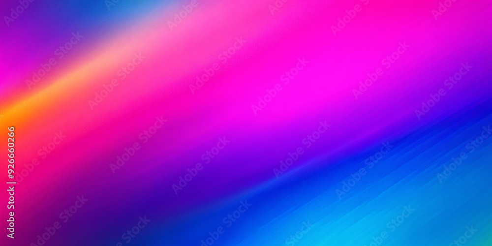 Fototapeta premium Pink magenta blue purple abstract color gradient background grainy texture effect web banner header poster design.