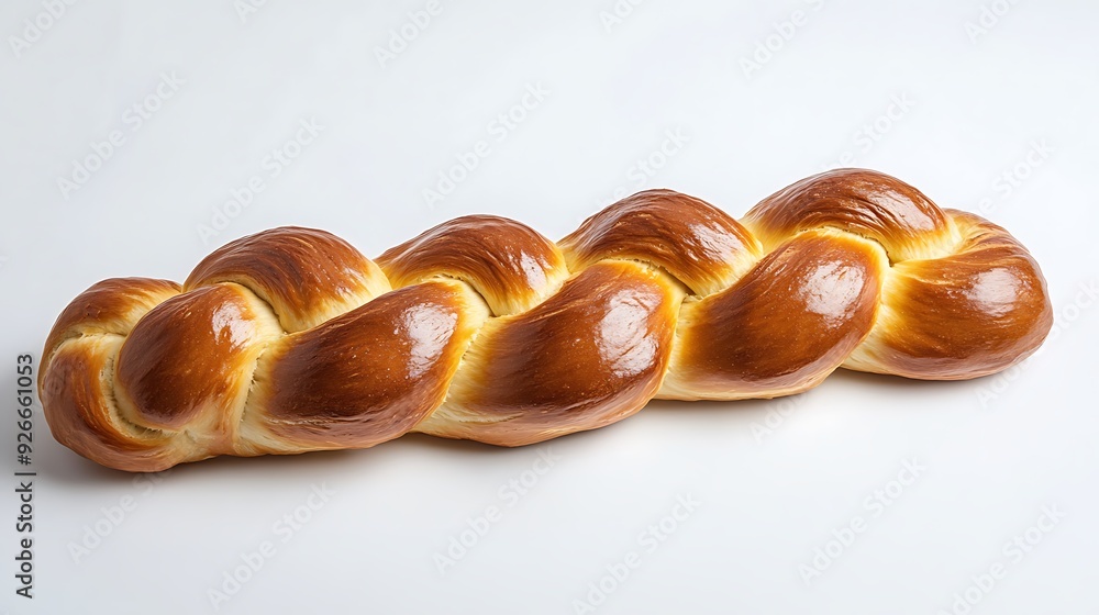 Braided Bread Loaf with Golden Crust