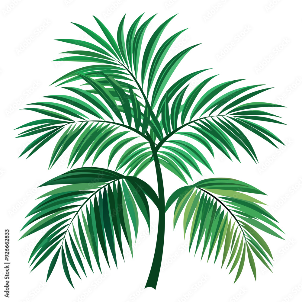 Obraz premium Tropical Palm Tree Vector Design Illustration
