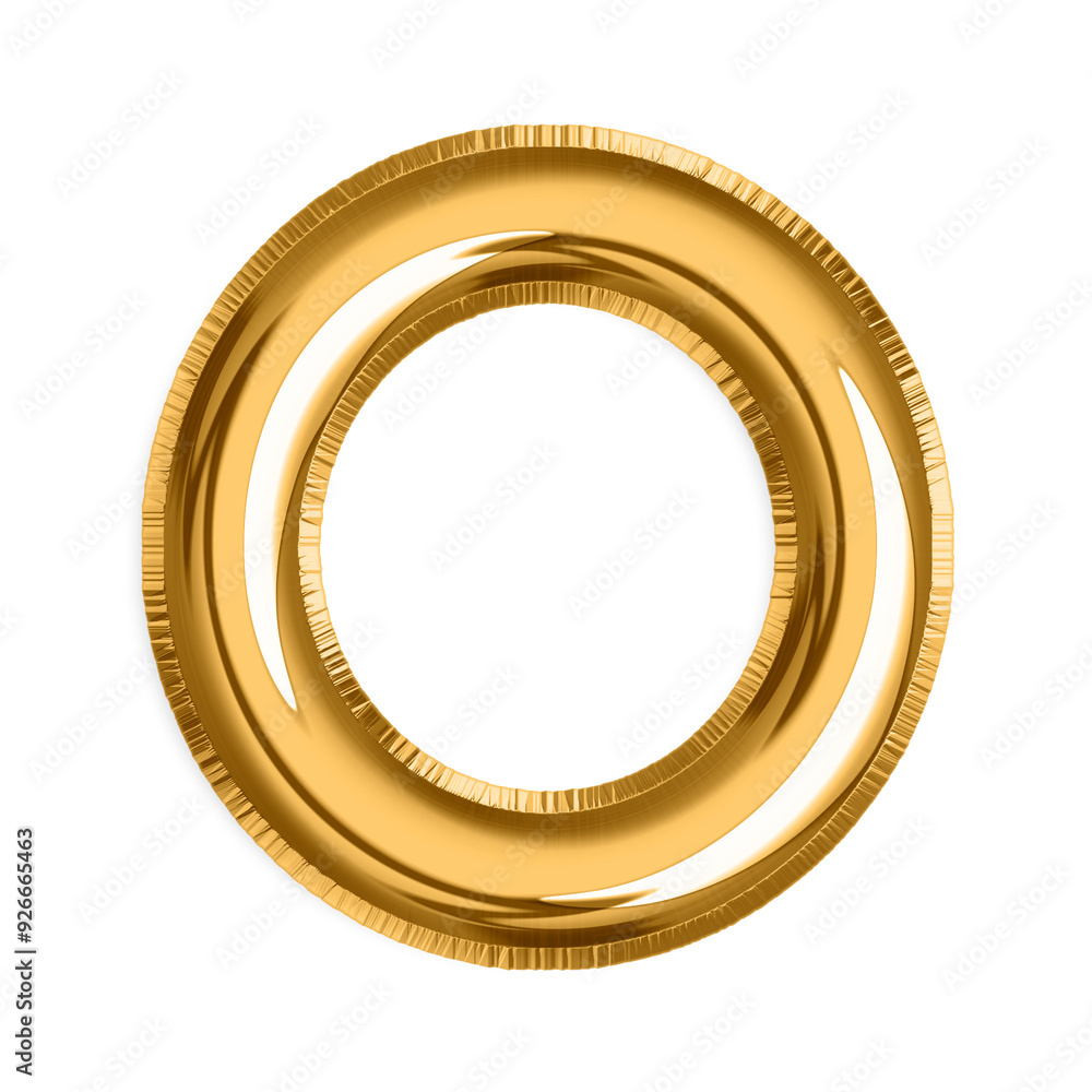 English Letter O in gold foil balloon isolated on transparent background PNG, 3d golden alphabet English Letter O in gold foil balloon isolated on transparent background PNG, 3d golden alphabet