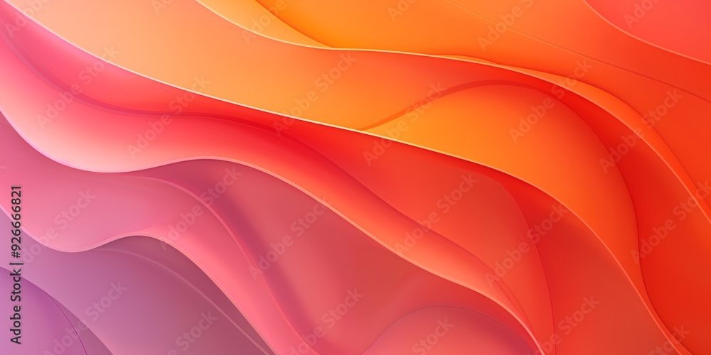 Fototapeta premium A colorful, abstract background with a pink and orange hue. The background is a gradient of colors, with the pink and orange hues blending together. The image has a dreamy, whimsical feel to it