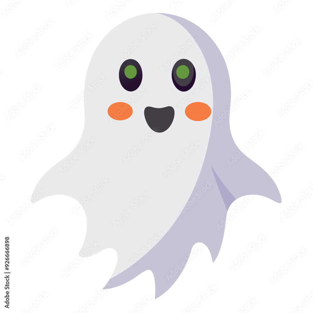 cartoon ghost illustration on a white background cartoon ghost illustration on a white background