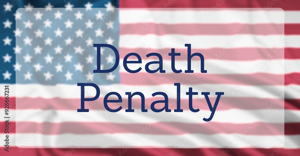 Capital Punishment Over US Flag Capital Punishment Over US Flag