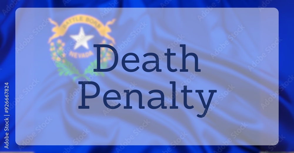 Capital Punishment Over US State Flag Capital Punishment Over US State Flag