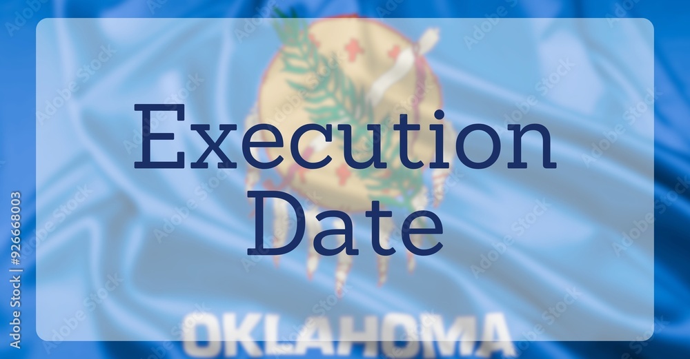 Capital Punishment Over US State Flag Capital Punishment Over US State Flag