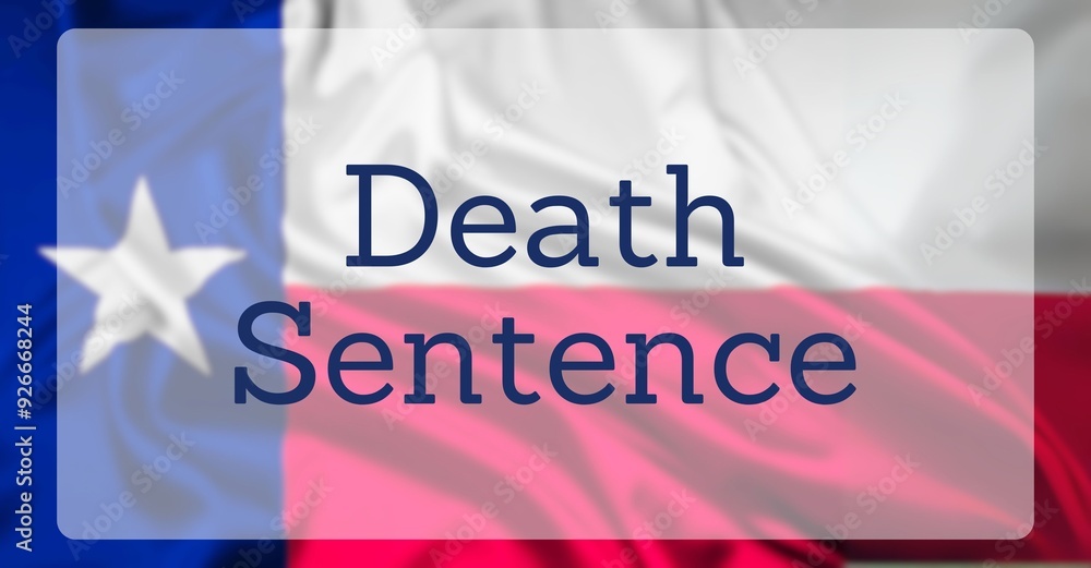 Capital Punishment Over US State Flag Capital Punishment Over US State Flag